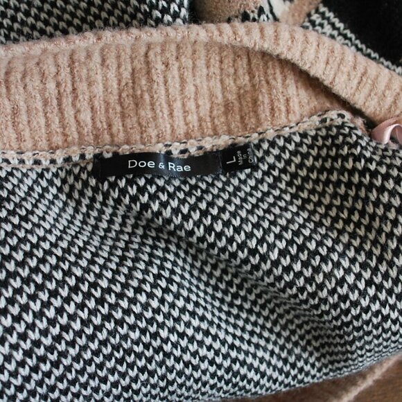 Doe & Rae Women's Open Cardigan Sweater Multi Color Large - Picture 4 of 4